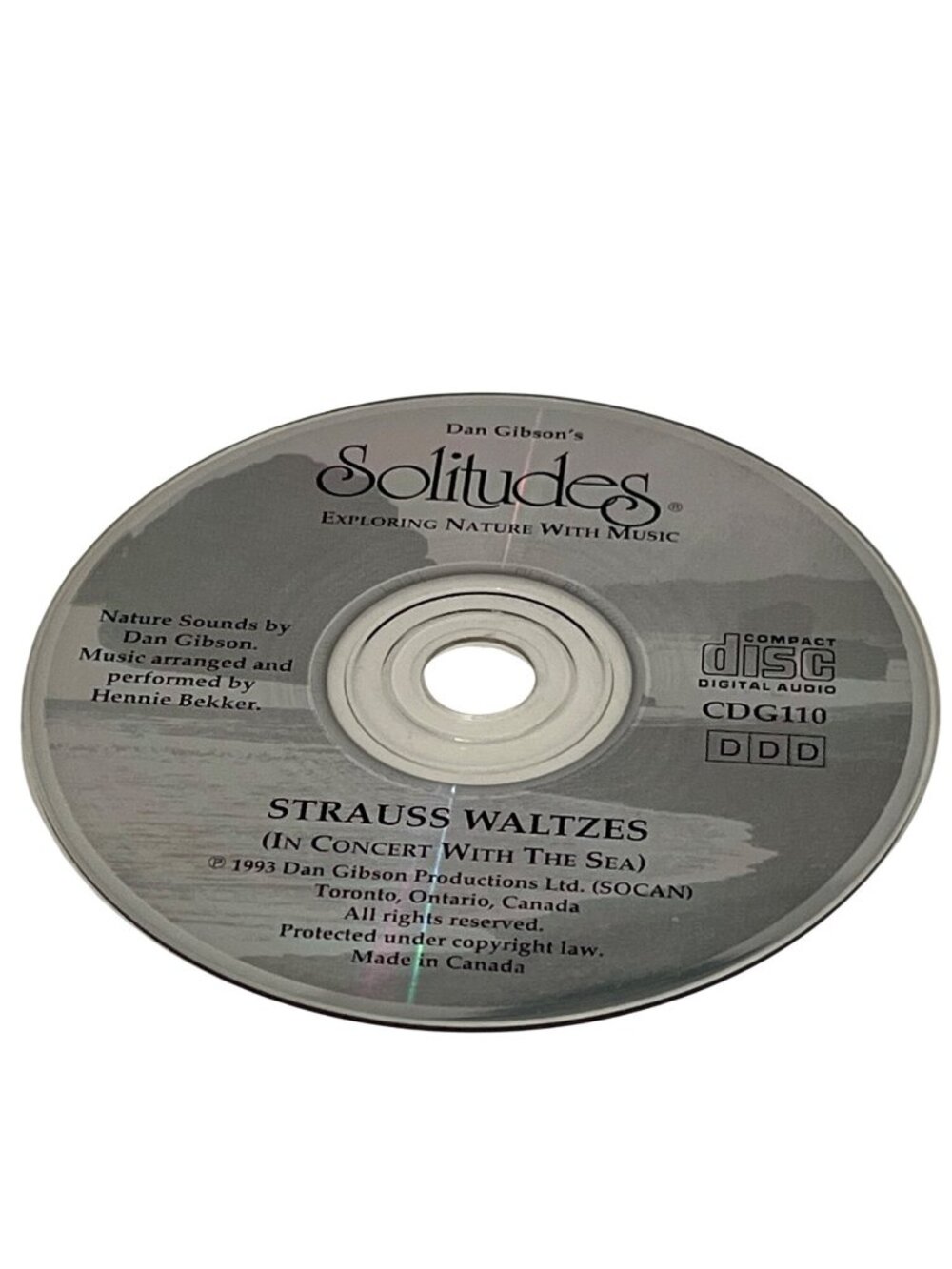 Dan Gibsons Solitudes Strauss Waltzes Nature-Themed CD 1993 Made In Canada
